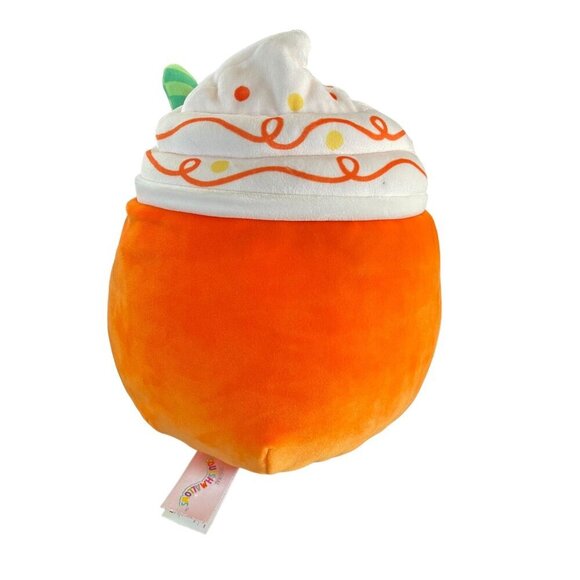 Squishmallows Lester the Pumpkin Spice Latte Jack-O-Lantern 8" Plush Pillow Toy - Picture 3 of 9